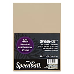 Speedball Speedy-Cut Carving Block - 4" x 5-1/2" - front of package
