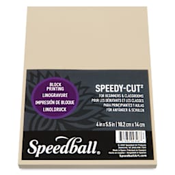Speedball Speedy-Cut Carving Block - 4" x 5-1/2" - angled view from bottom