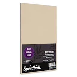 Speedball Speedy-Cut Carving Block - 6 3/4" x 11" - angled view from front