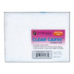 Richeson Clear Carve Linoleum - Piece, 3" x 4" - front of packaging
