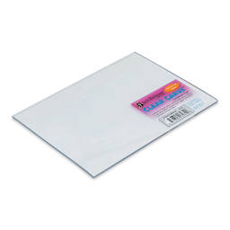 Richeson Clear Carve Linoleum - Piece, 5" x 7" - front of packaging, angled top view