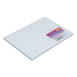 Richeson Clear Carve Linoleum - Piece, 6" x 8" - front of packaging, angled top view