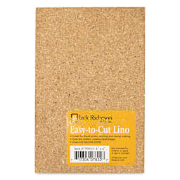 Richeson Easy-to-Cut Linoleum - Mounted, 4" x 6", back