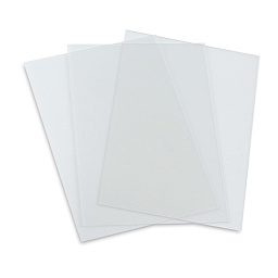 Richeson Clear Carve Etching Plates - 5" x 7", Pkg of 3