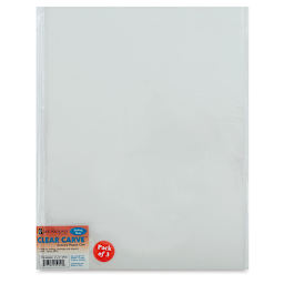 Richeson Clear Carve Etching Plates - Front view of Package of three 9" x 12" plates