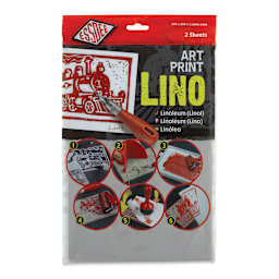Essdee Lino Blocks - 12" x 8", Unmounted, Pkg of 2, front of packaging