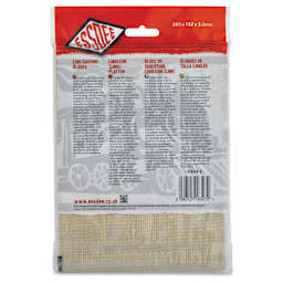 Essdee Lino Blocks - 8" x 6", Unmounted, Pkg of 2, back of packaging