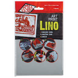 Essdee Lino Blocks - 8" x 6", Unmounted, Pkg of 2, front of packaging