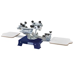 Dynamic 2-Station, 4-Color Screen Printer - Bench Model with Microlok