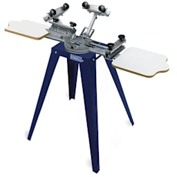 Dynamic 2-Station, 4-Color Rotary Load Screen Printer - Printer with Legs