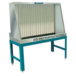 AWT Kleen-View Stainless Steel Washout Sinks - 58" wide model with included stand