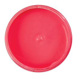 Speedball Fabric Screen Printing Ink - Fluorescent Hot Pink, 8 oz, Jar (Open, Top view)