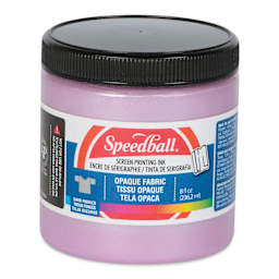 Speedball Fabric Screen Printing Ink - Luscious Lilac, 8 oz, front of the jar