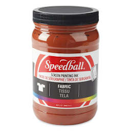 Speedball Fabric Screen Printing Ink - Brown, 32 oz, Jar