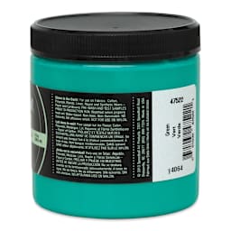 Speedball Night Glo Fabric Screen Printing Ink - Green, 8 oz, Jar (Right side of label)