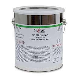 Nazdar 5530 Series Flat Poster Screen Ink Transparent Base - Gallon (3.78 L)
