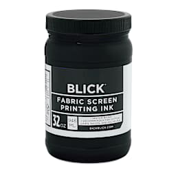 Blick Water-Base Acrylic Textile Screen Printing Ink - Black, Quart