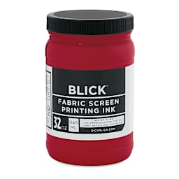 Blick Water-Base Acrylic Textile Screen Printing Ink - Burgundy, Quart