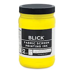 Blick Water-Base Acrylic Textile Screen Printing Ink - Process Yellow, Quart