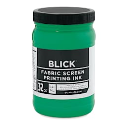 Blick Water-Base Acrylic Textile Screen Printing Ink - Green, Quart