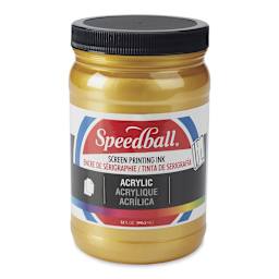 Speedball Permanent Acrylic Screen Printing Ink - Gold, Quart