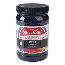 Speedball Permanent Acrylic Screen Printing Ink - Dark Blue, Quart