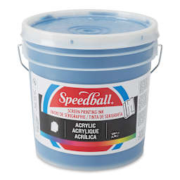 Speedball Permanent Acrylic Screen Printing Ink - Process Cyan, Gallon
