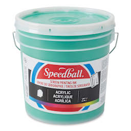 Speedball Permanent Acrylic Screen Printing Ink - Emerald Green, Gallon