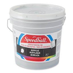 Speedball Permanent Acrylic Screen Printing Ink - Silver, Gallon