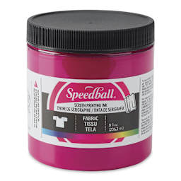 Speedball Fabric Screen Printing Ink - Process Magenta, 8 oz, Jar