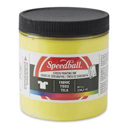 Speedball Fabric Screen Printing Ink - Process Yellow, 8 oz, Jar