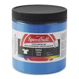 Speedball Fabric Screen Printing Ink - Blue, 8 oz, Jar