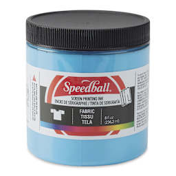 Speedball Fabric Screen Printing Ink - Peacock Blue, 8 oz, Jar