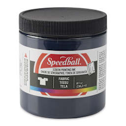 Speedball Fabric Screen Printing Ink - Blue Denim, 8 oz, Jar