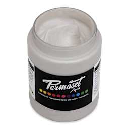 Permaset Aqua Fabric Ink - Pearl White, 300 ml