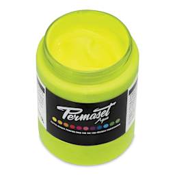 Permaset Aqua Fabric Ink - Glow Yellow, 300 ml
