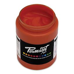 Permaset Aqua Fabric Ink - Orange Red, 300 ml