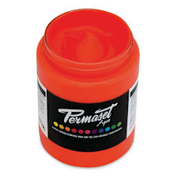 Permaset Aqua Fabric Ink - Glow Orange, 300 ml