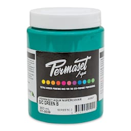 Permaset Aqua Fabric Ink - Supercover Green B, 300 ml - front