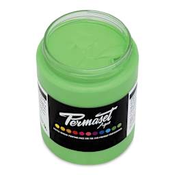 Permaset Aqua Fabric Ink - Supercover Glow Green, 300 ml