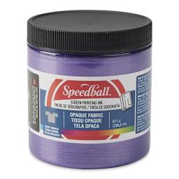 Speedball Fabric Screen Printing Ink - Amethyst (Opaque), 8 oz, Jar