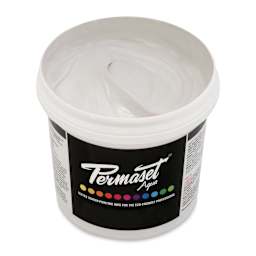Permaset Aqua Fabric Ink - Pearl White, Liter