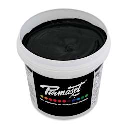 Permaset Aqua Fabric Ink - Supercover Black, Liter