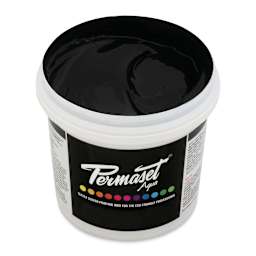 Permaset Aqua Fabric Ink - Jet Black, Liter