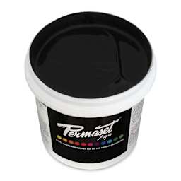 Permaset Aqua Fabric Ink - Process Black, Liter