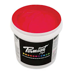 Permaset Aqua Fabric Ink - Glow Red, Liter