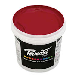 Permaset Aqua Fabric Ink - Bright Red, Liter