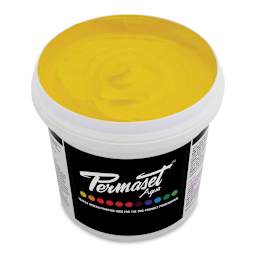 Permaset Aqua Fabric Ink - Supercover Mid Yellow, Liter