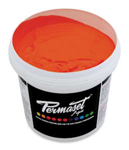 Permaset Aqua Fabric Ink - Supercover Orange Red, Liter