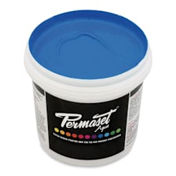 Permaset Aqua Fabric Ink - Glow Blue, Liter